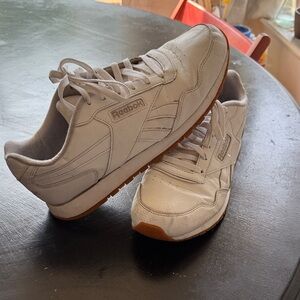 Reebok Men's White and Brown Sneakers